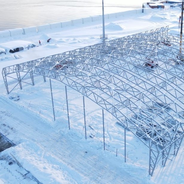 Склад для мега-проекта по производству сжиженного природного газа «Арктик СПГ 2»